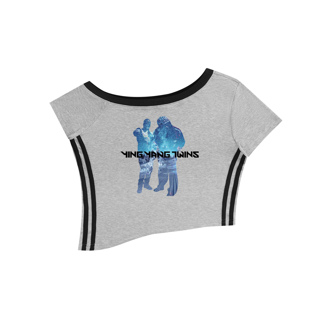 Women's Color Block Off-the-Shoulder T-Shirt