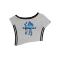 Women's Color Block Off-the-Shoulder T-Shirt