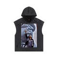 Snow Washed Boxy Hooded Tank Top