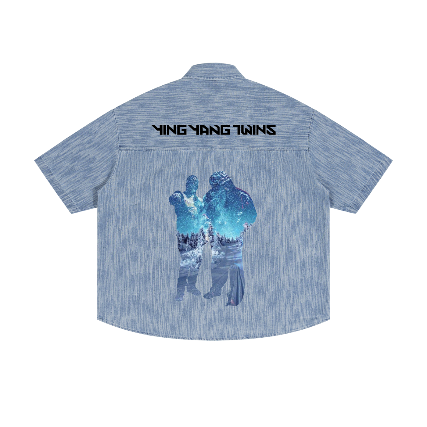 Unisex Boxy Vintage Wash Denim Shirt