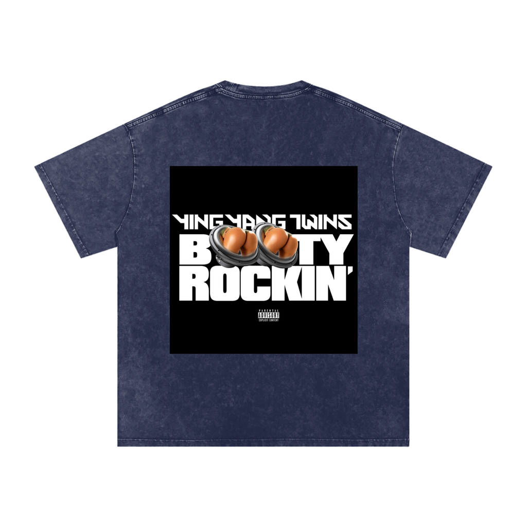 Snow Washed Oversized Cotton T-Shirt