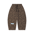 Unisex Leopard Barrel Leg Sweatpants