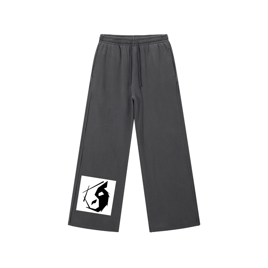 Snow Washed Raw Edge Sweatpants