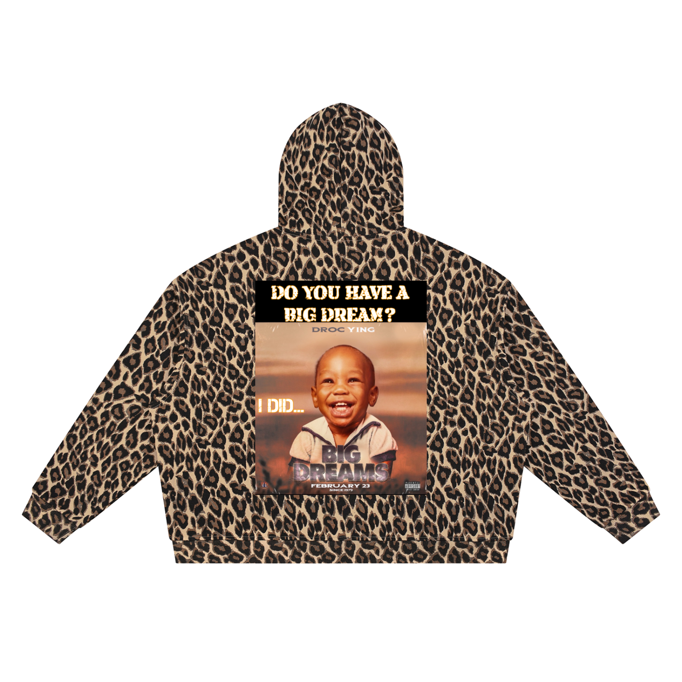 Unisex Leopard Full Zip Hoodie