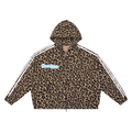 Unisex Leopard Full Zip Hoodie